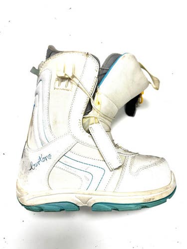 Used Burton EMERALD Womens Snowboard Boots White Senior 6 11860-C000302042
