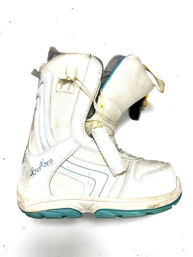 Used Burton EMERALD Womens Snowboard Boots White Senior 6 11860-C000302042