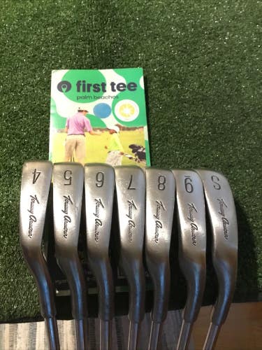 Tommy Armour 845s Silver Scot Irons Set 4-SW Stiff Tour Step Steel Shafts +3/4