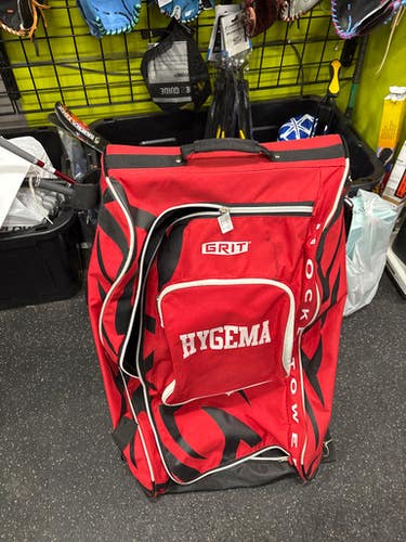 Used Grit Youth Hockey Wheeled Bag Red 11337-S000476146