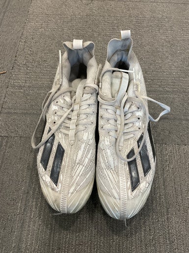 Used Adidas ADIZERO Adult FB Cleats White Senior 11 11614-S000226875