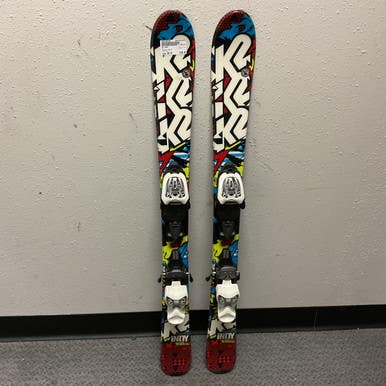 Used K2 INDY Boys DH Ski/Binding Red 100 cm 11855-S000196106