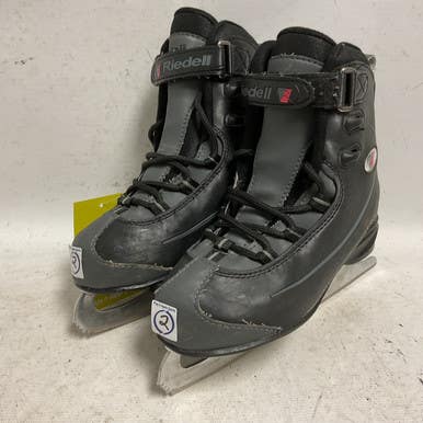 Used Riedell 615 Boys Softboot Skate Black Junior 02 11855-S000196099