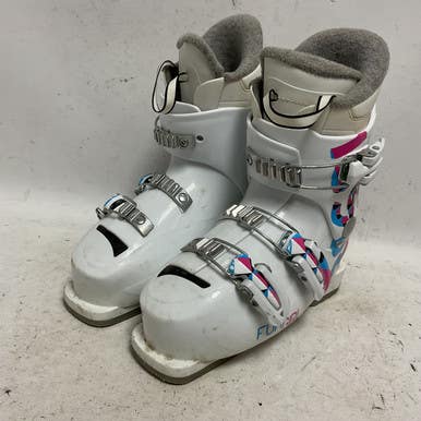 Used Rossignol FUN GIRL Girls DH Ski Boot White 205 MP - J01 11855-S000196100