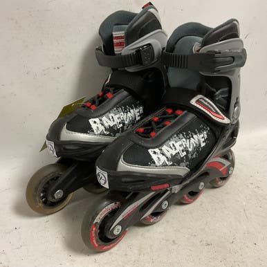 Used Bladerunner PHASER 4-7 Junior Rec Fitness Skates Black Adjustable 11855-S000196095