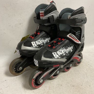 Used Bladerunner PHASER 4-7 Junior Rec Fitness Skates Black Adjustable 11855-S000196095