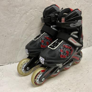 Used Bladerunner PHASER 1-4 Junior Rec Fitness Skates Black Adjustable 11855-S000196089