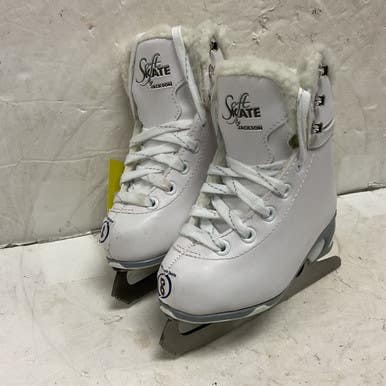 Used Jackson SOFT SKATE Girls Softboot Skate White Youth 08.0 11855-S000196069