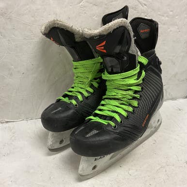 Used Easton MAKO Senior Hockey Skate Black And Orange Senior 10.5 11855-S000196063
