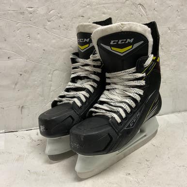 Used CCM TACKS 1092 Intermediate Hockey Skate White/Black/Yellow Intermediate 6.0 11855-S000196053