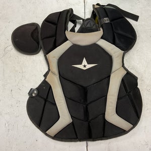 Used All-Star CPCC1216PS-1 Catchers Chest Protector Black And Grey Junior 11855-S000196042