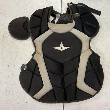 Used All-Star CPCC1216PS-1 Catchers Chest Protector Black And Grey Junior 11855-S000196042