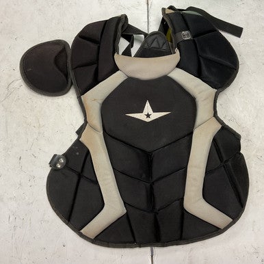 Used All-Star CPCC1216PS-1 Catchers Chest Protector Black And Grey Junior 11855-S000196042