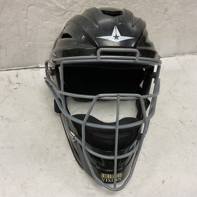 Used All-Star MVP2500 Catchers Helmet w/Mask Black LG 11855-S000196040