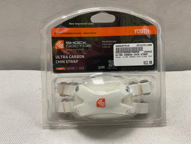 Used Shock DR ULTRA CARBON CHIN STRAP YOUTH Football Accessory 11490-S000267610