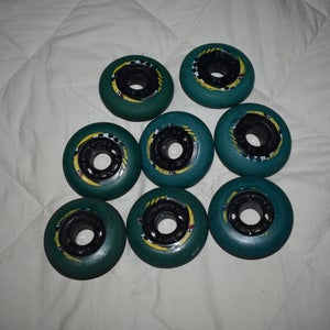 Kryptonics Alley Wheels, Set of 8, Green