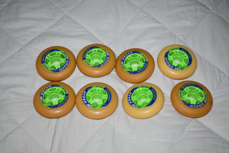 NEW - Hyper Hyoctane Indoor Race Wheels, 84mm Firm, Set of 8