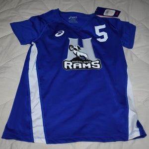 NEW - Asics Volleyball Style Jersey, Rams, Blue, Youth Medium