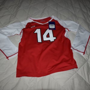NEW - Asics Volleyball Style Jersey, Idaho, Red, Youth Medium