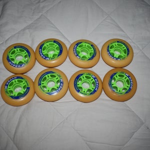 NEW - Hyper Hyoctane Firm Indoor Race Wheels, 80mm, Set of 8