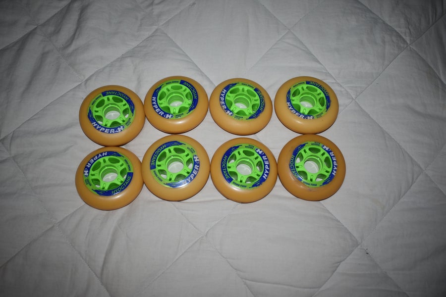 NEW - Hyper Hyoctane Firm Indoor Race Wheels, 80mm, Set of 8