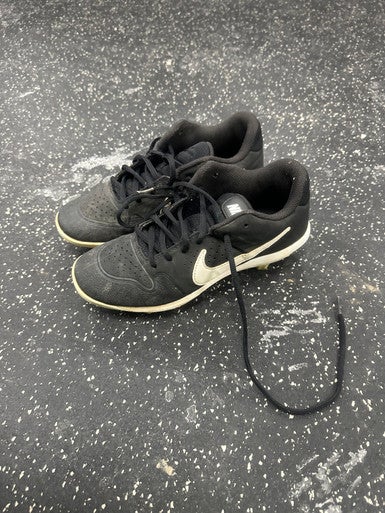 Used Nike ALPHA HUARACHE BB/SB Cleats Black Senior 5 11849-S000034397