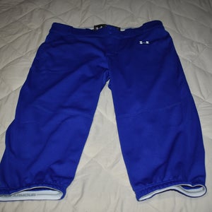 NEW - Under Armour Women's Softball Performance 3/4 Game Pant, Blue, Adult XL