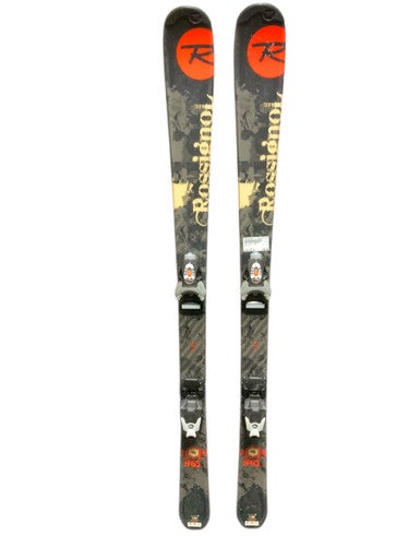 Used Rossignol S65 Boys DH Ski/Binding Black 130 cm 11823-S000036358