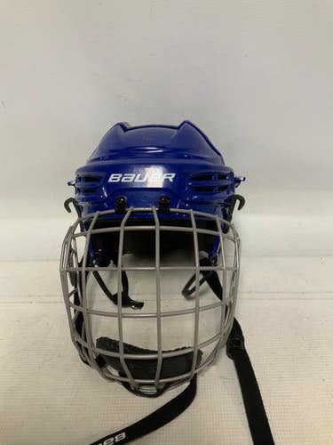 Used Bauer IMS 5.0 EXPIRED Helmet Cage Combo Royal Blue SM 11823-S000036332