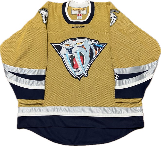 Nashville Predators “Mustard Cat” Blank KOHO NHL Hockey Jersey Size XL