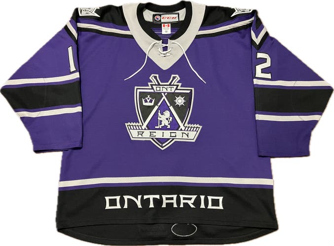 Ontario Reign Nikita Scherbak CCM Authentic AHL Hockey Jersey Size 56