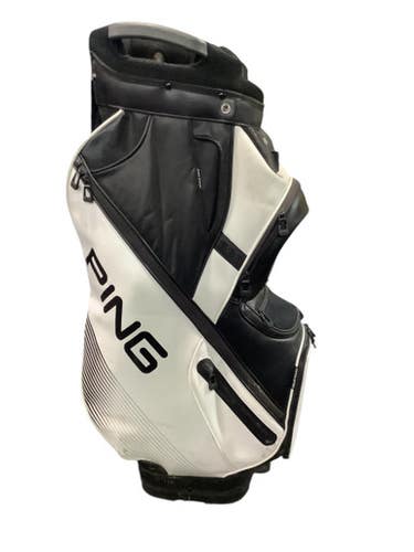 Used Ping DLX Mens Cart Bag Black 10743-S000470569