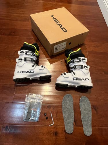 (Used) HEAD Raptor 65 WCR 22.5 Mondo 265mm Youth Ski BOOTS Race Free Ski