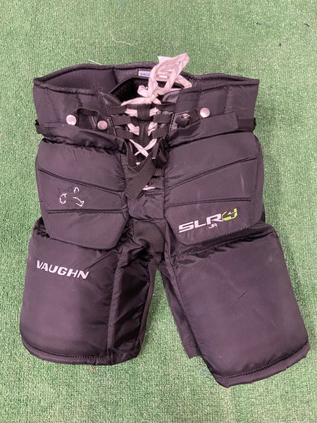 Black Junior Large Vaughn SLR4 Hockey Goalie Pants (Used)