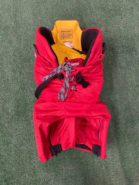 Red Junior XL Bauer Supreme One40 Hockey Pants (Used)