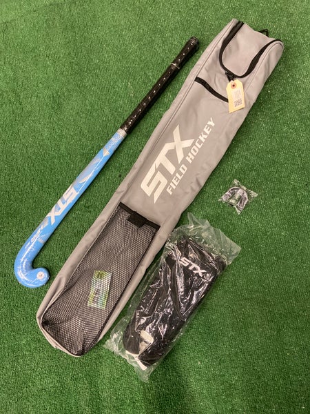 Blue STX HPR 50 Field Hockey Stick + Leg Guards (New)