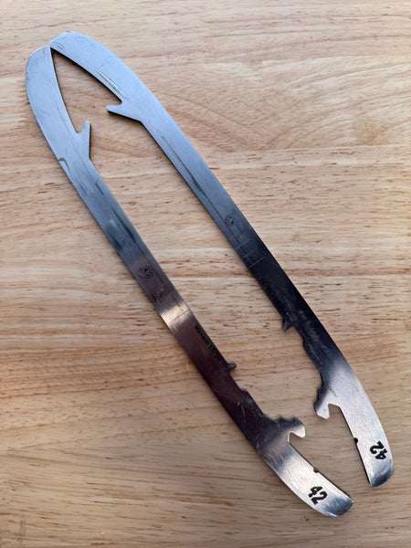 NHL Anaheim Ducks Game Used Bauer LS PULSE SS 280mm Skate Blades / Runners