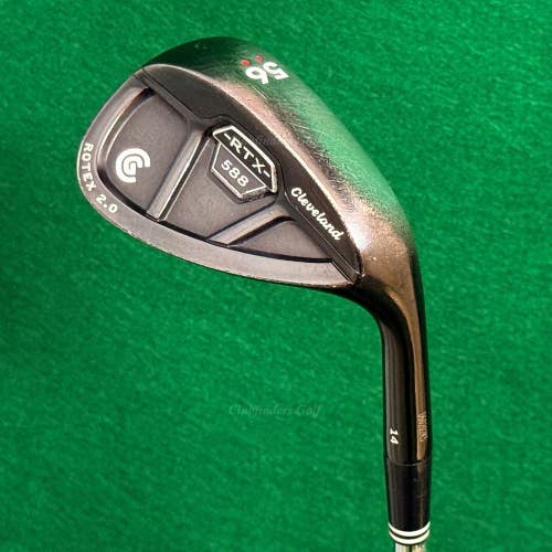 Cleveland RTX 588 Rotex 2.0 Black 56-14 56 Sand Wedge Dynamic Gold Wedge Flex