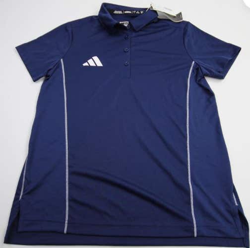 Adidas Women's Small Navy Blue Short Sleeve Polo Shirt (New)