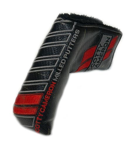Titleist Scotty Cameron Milled Putters Black/Gray/Red Blade Putter Headcover