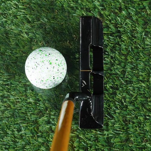 CALLAWAY MF-1 HICKORY STICK PUTTER BLADE 35" WOODEN SHAFT RH ~ VINTAGE, READ!!