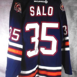 Tommy Salo Signed Edmonton Oilers Jersey Koho Size XL (See pictures)