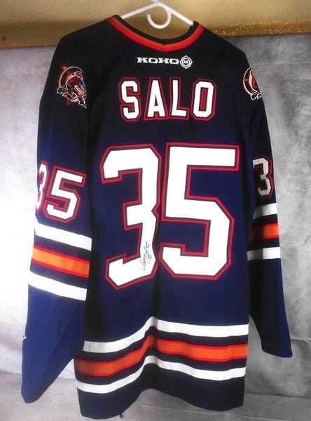 Tommy Salo Signed Edmonton Oilers Jersey Koho Size XL (See pictures)