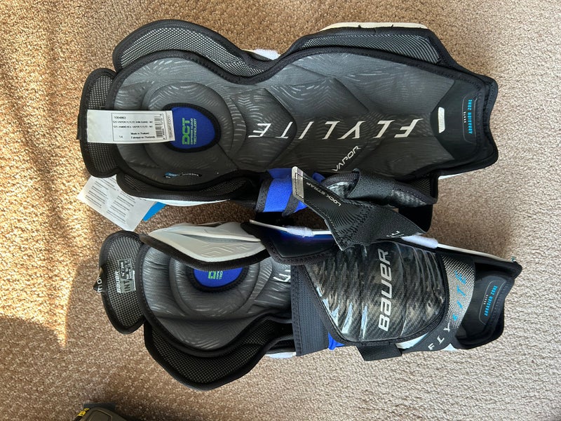 Senior Bauer Vapor Flylite 14" Shin Pads Pro Stock (New)