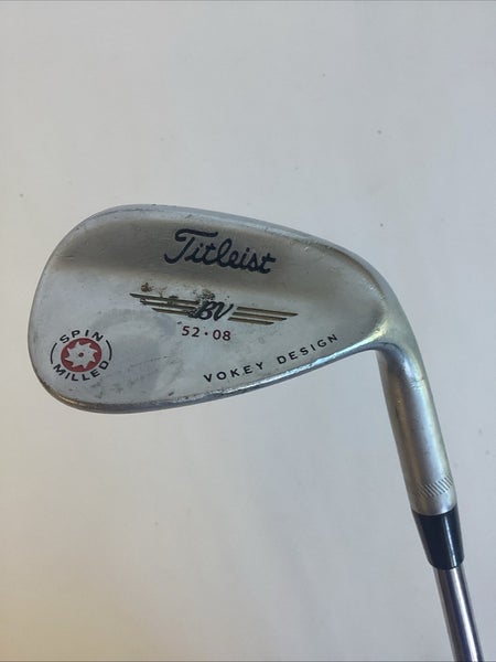 Titleist BV Vokey Spin Milled GW 52* Gap Wedge With Steel Shaft