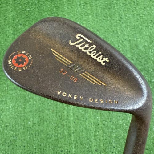 Titleist Vokey Spin Milled 2009 Raw Oil Can Finish 52-08 52 Gap Approach Wedge