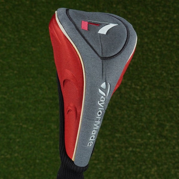 TAYLORMADE R7 DRIVER HEADCOVER SOCK GRAY / RED ~ LOOK!!