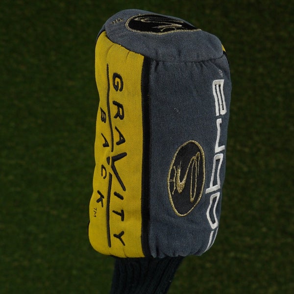 KING COBRA GRAVITY BACK DRIVER HEADCOVER SOCK GRAY / YELLOW / BLACK ~ LOOK!!