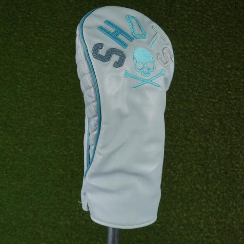 G/FORE SHOTS DRIVER HEADCOVER SKULL & TEES GRAY / TEAL ~ LOOK!!