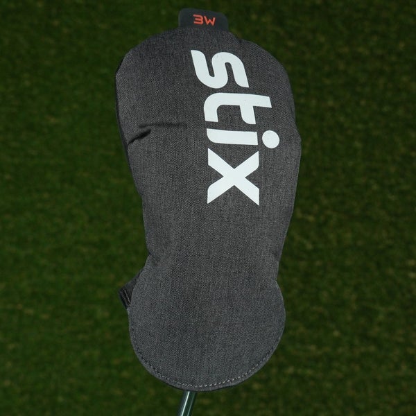 STIX 3 FAIRWAY WOOD HEADCOVER 3W GRAY / WHITE ~ LOOK!!